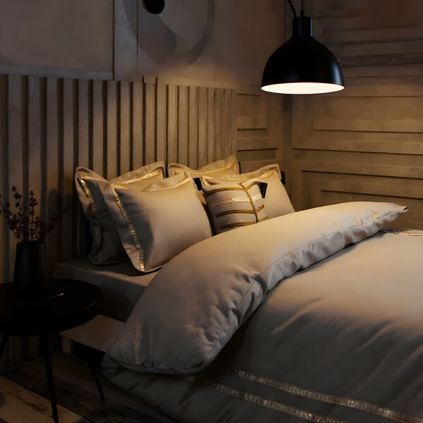 Edredom Champagne Algodão 400 fios