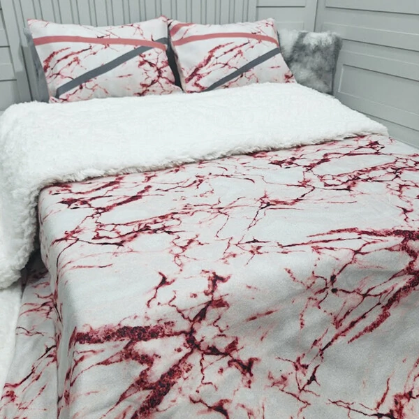 Cobertor Soft Reale Rosê Gold Com Duas Fronhas