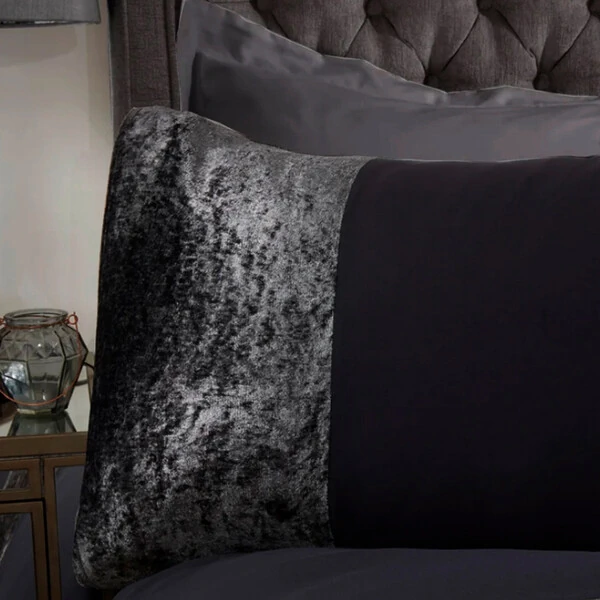 Jogo de Cama Venere Black 6 Peças Gabardine com Veludo