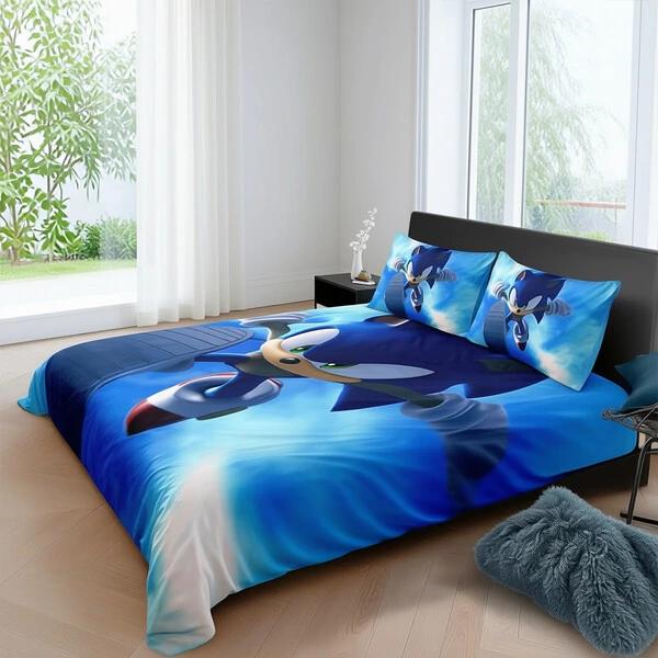Jogo de Cama Sonic 4 peças PercalFlex