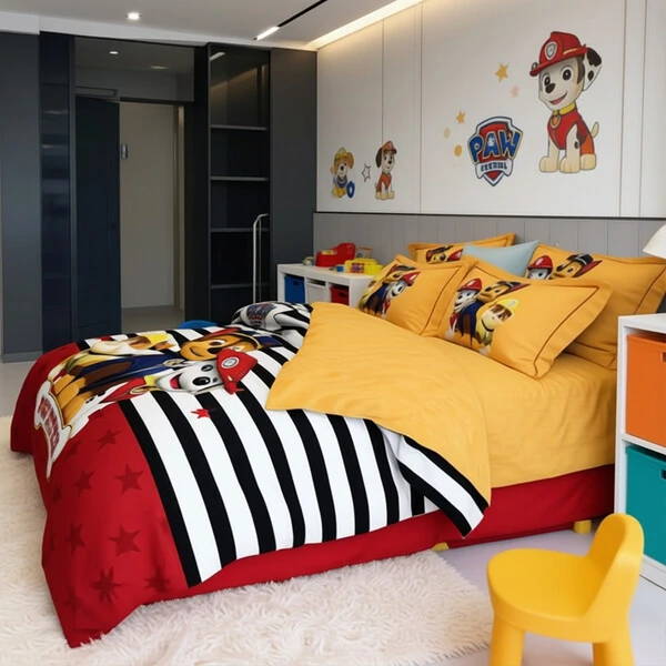 Jogo de Cama Patrulha Canina 4 peças PercalFlex