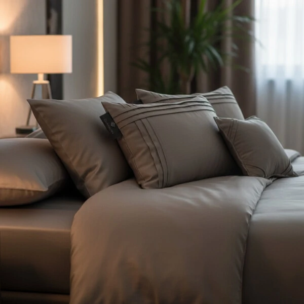Jogo de 2 Fronhas Plissée Algodão 200 fios mais 1 Almofada
