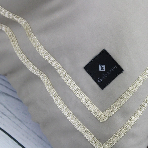 Jogo de Cama Champagne Algodão 400 fios 8 peças