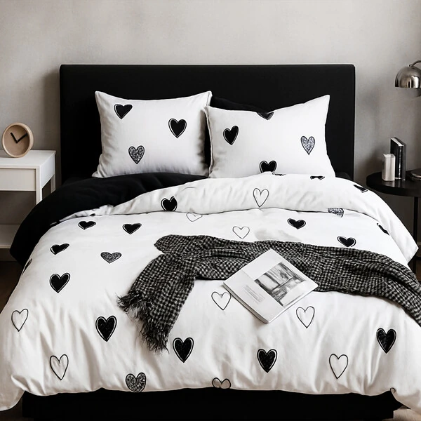 Edredom Urban Love com Duas Fronhas Gabardine