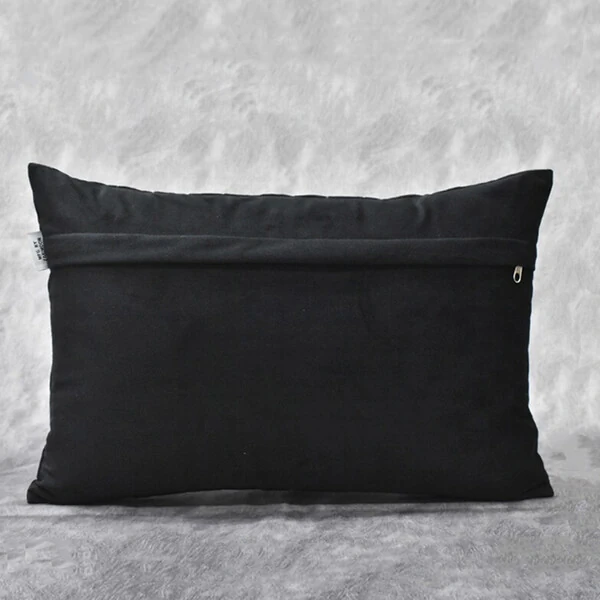 Almofada Baguete Cetim Crystale Black