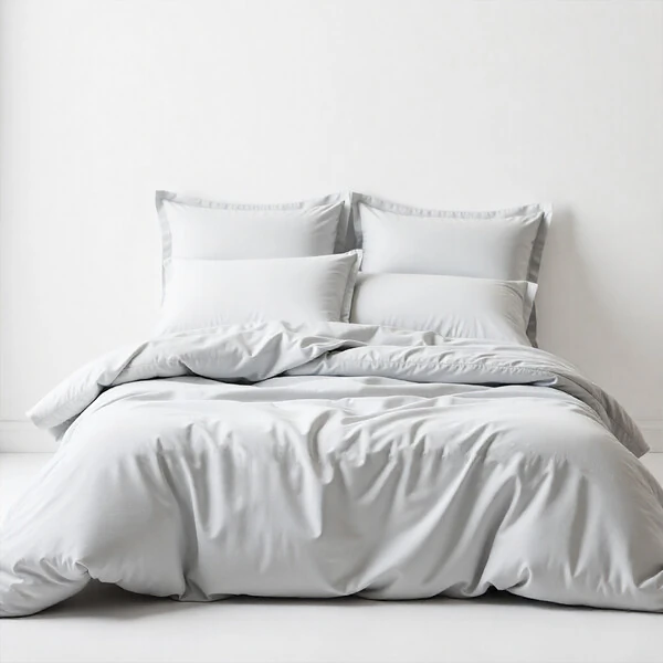 Jogo de Cama L'Essentiel microfibra total branco leve 7 peças