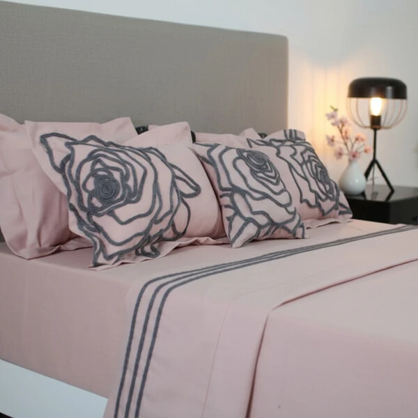 Jogo de Lençol Roses Algodão 200 fios 4 Peças