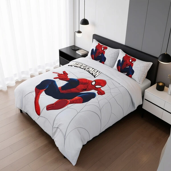 Jogo de Cama Homem Aranha 4 peças PercalFlex