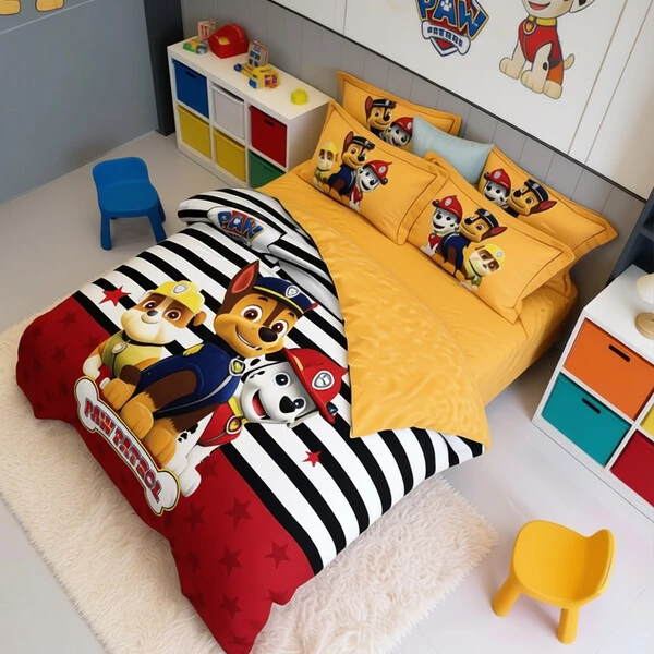 Jogo de Cama Patrulha Canina 4 peças PercalFlex