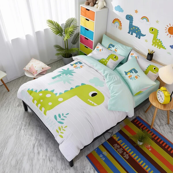 Jogo de Cama Dino 4 peças PercalFlex