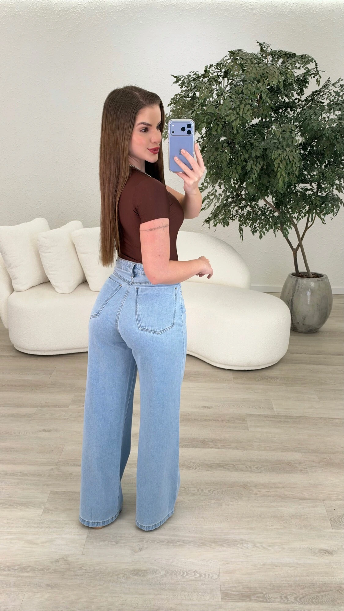 Foto Calça Jeans Wide Leg