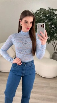 Body de Renda Rúbia