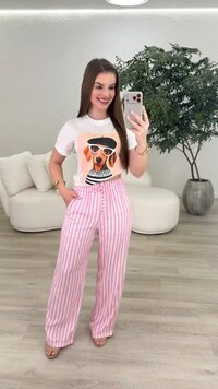 Calça Pantalona Marina