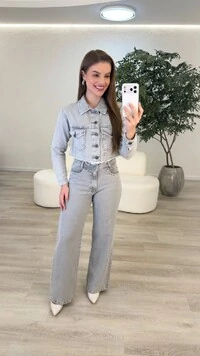 Calça Jeans Wide Leg