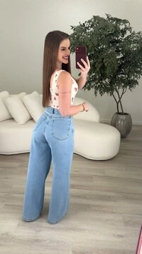 Calça Jeans Wide Leg