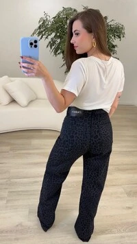 Calça Jeans Wide Leg