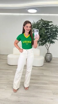 Calça Jeans Wide Leg