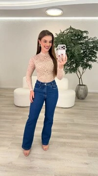 Calça Jeans Wide Leg