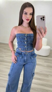 Cropped Jeans