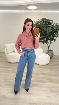 Calça Jeans Wide Leg