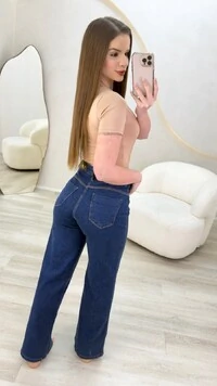Calça Jeans Wide Leg