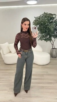 Calça Jeans Wide Leg