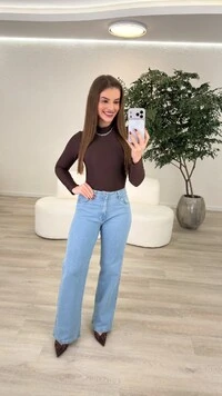 Calça Jeans Wide Leg
