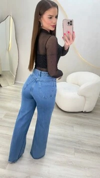 Calça Jeans Wide Leg