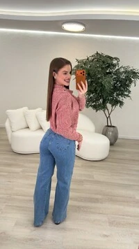 Calça Jeans Wide Leg