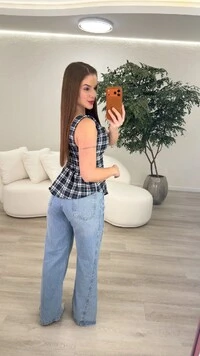 Calça Jeans Wide Leg