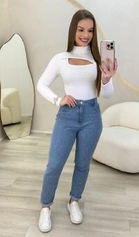 Calça Jeans Mom