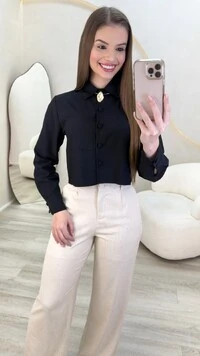 Camisa Cropped Júlia
