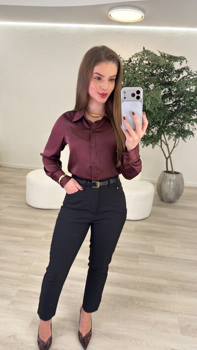 Foto Camisa de Cetim Ava