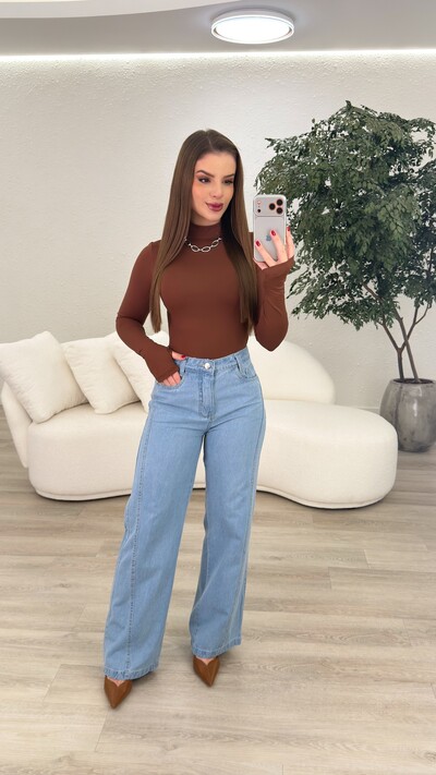 Foto Calça Jeans Wide Leg