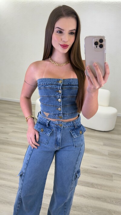 Foto Cropped Jeans