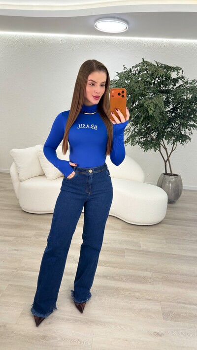Foto Calça Jeans Wide Leg