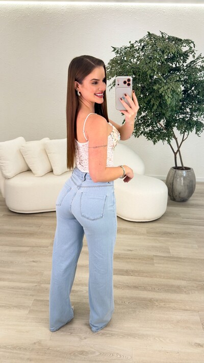 Foto Calça Jeans Wide Leg