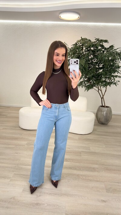 Foto Calça Jeans Wide Leg