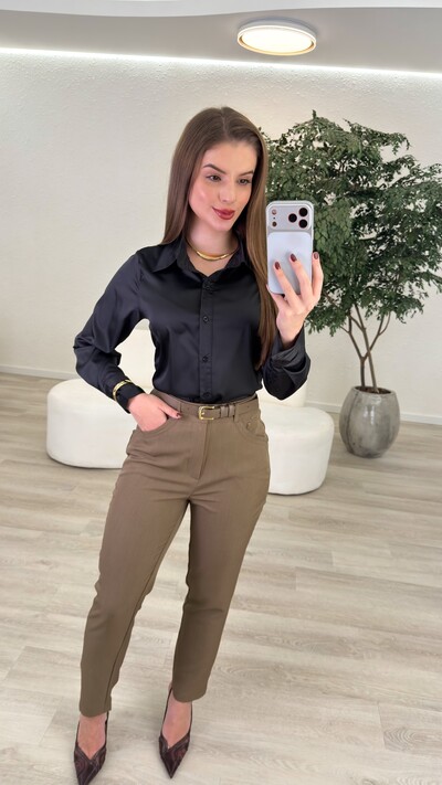 Foto Camisa de Cetim Ava