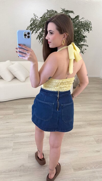 Foto Shorts Saia Jeans
