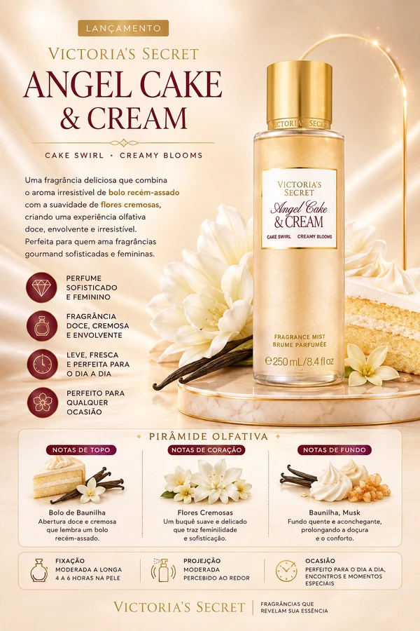 Body Splash Angel Cake e Cream - Victoria’s Secret