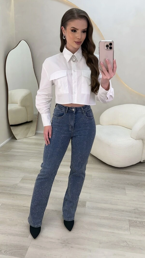 Calça Jeans Wide Leg