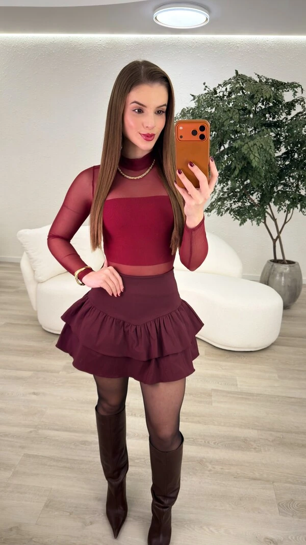 Body de tule Paula