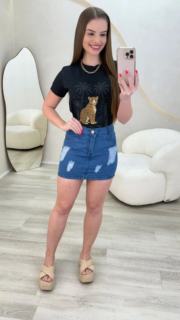 T-shirt 100% algodão