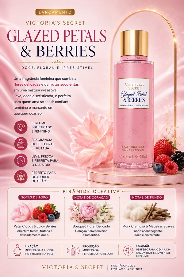 Body Splash Glazed Petals and Berries- Victoria’s Secret
