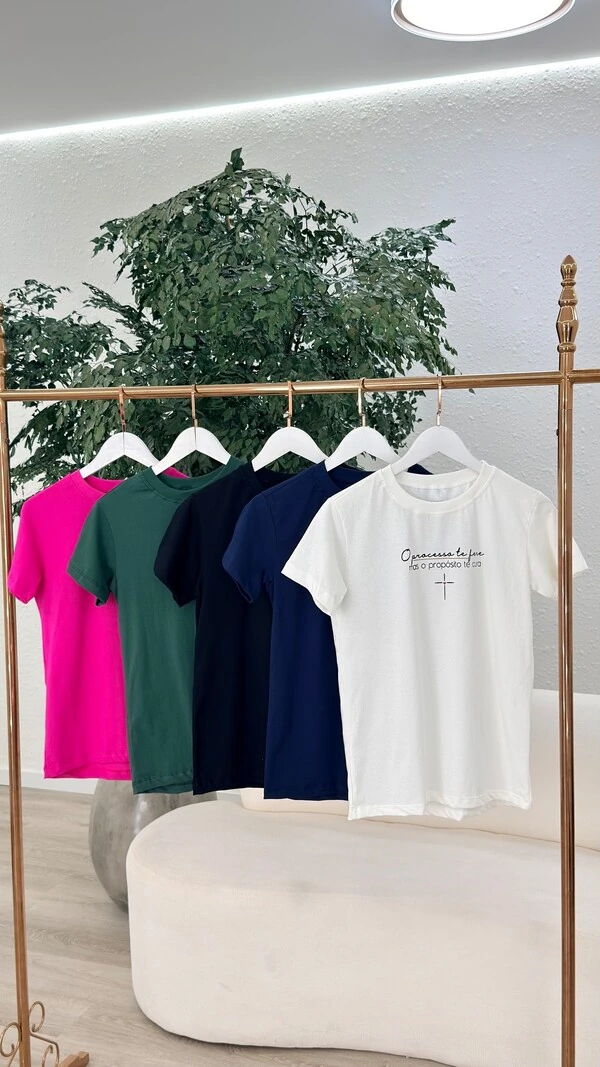 T-shirt 100% Algodão