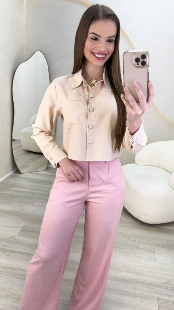 Camisa Cropped Júlia
