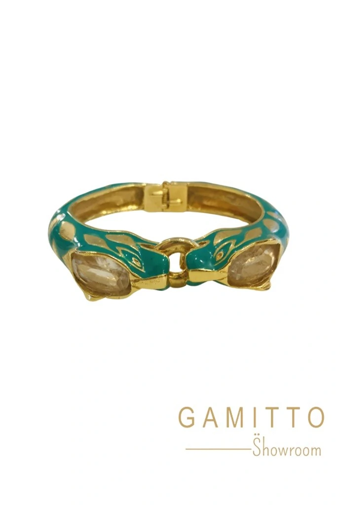 FotoBracelete Esmaltado em Banho Ouro