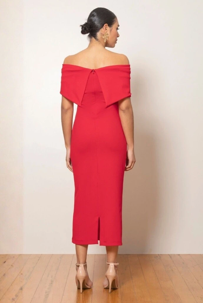 FotoVestido Mídi Ombro a Ombro