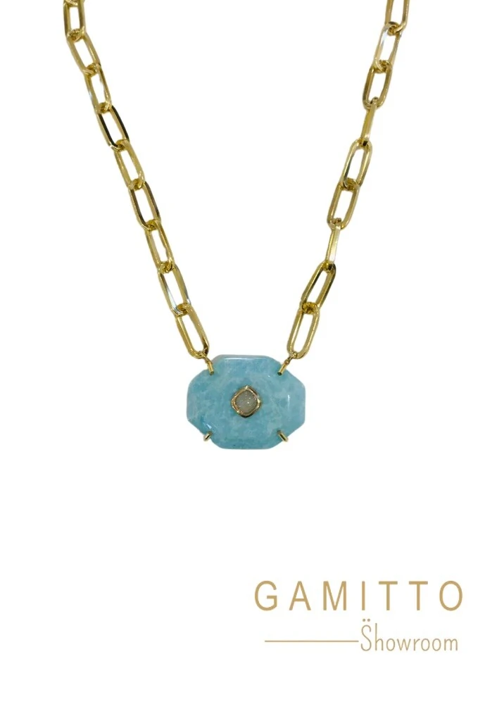 FotoColar Pedra Natural em Banho Ouro